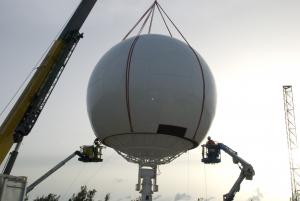 35.5ft Radome Fitting Over Antenna